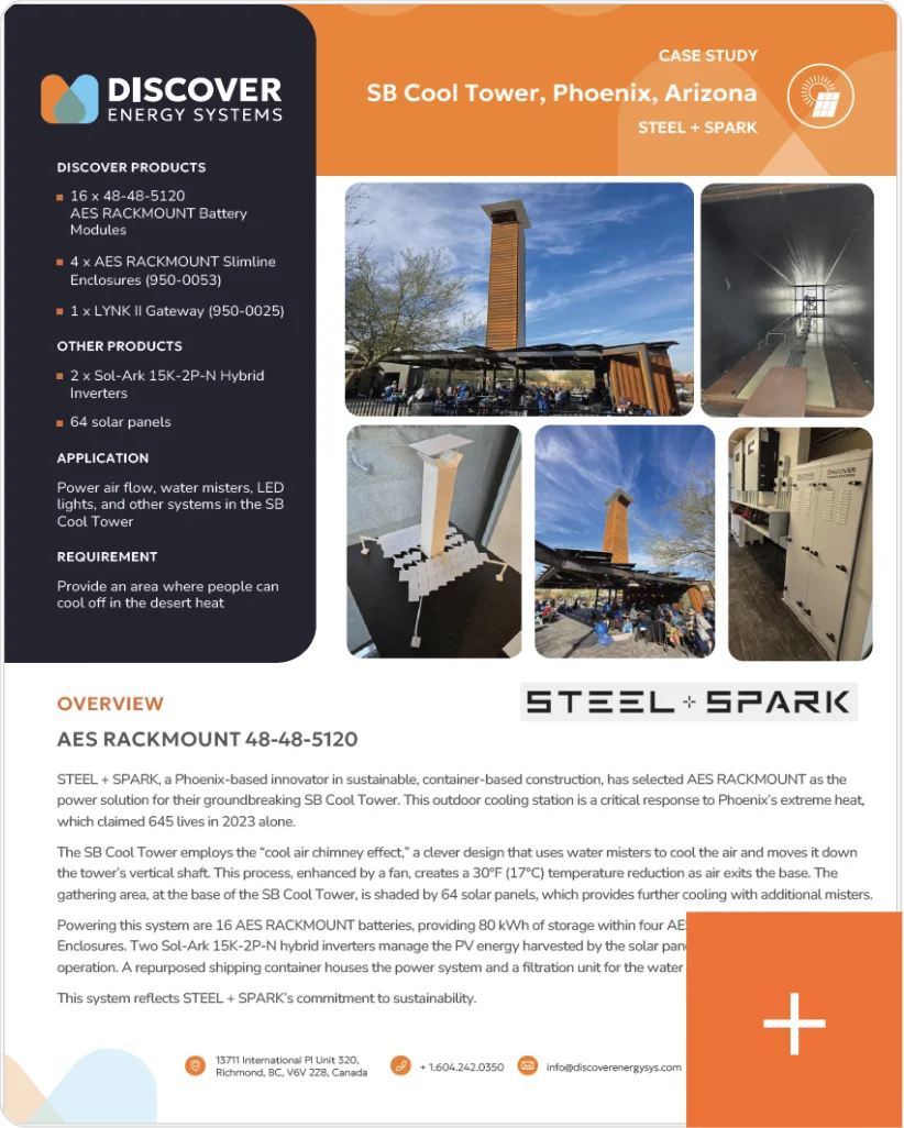 Phoenix, Arizona, SB Cool Tower: Steel + Spark